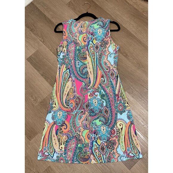 NWT Tommy Hilfiger Sleeveless Paisley Dress Sz 4  * Colorful * Dressy * Feminine - Picture 4 of 10